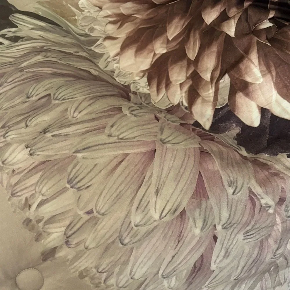 Bebejan BLOOM Floral Bedding Set in Cream and Purple NEW